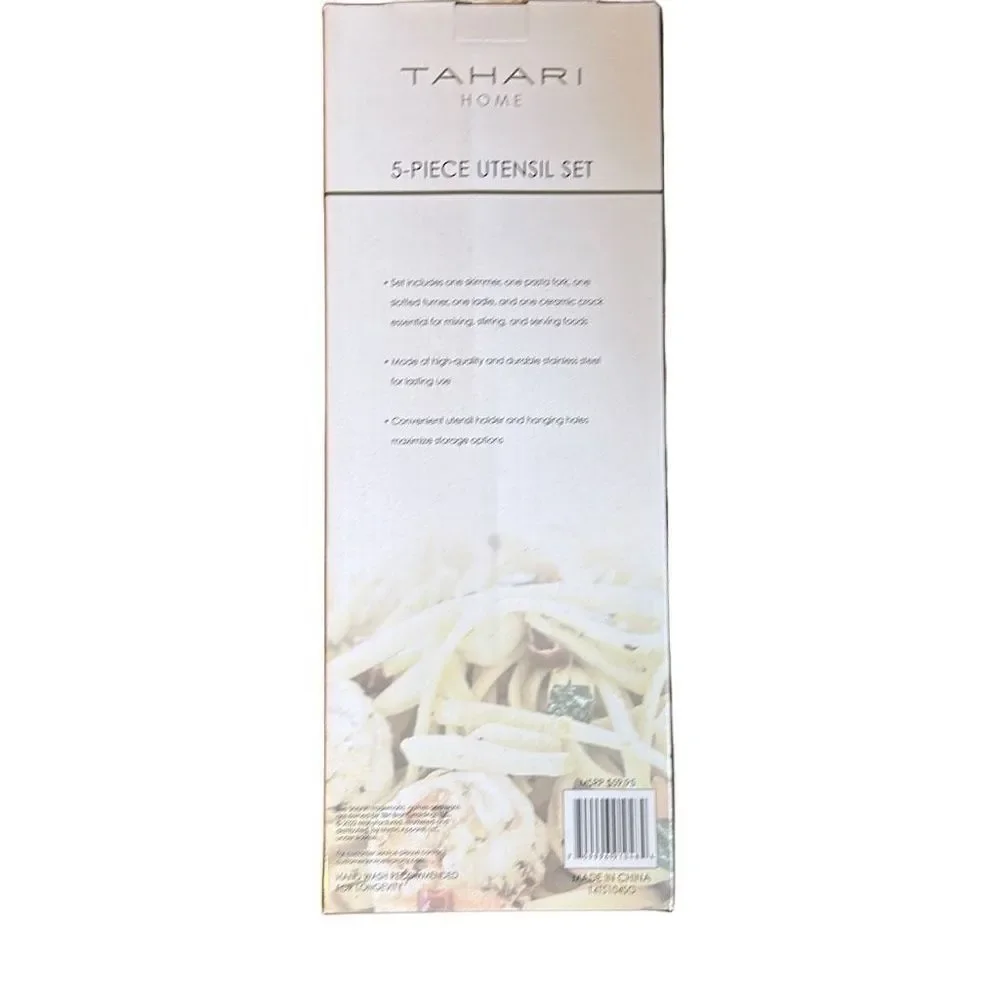 Tahari Home 5-Piece‎ Utensil Set NIB
